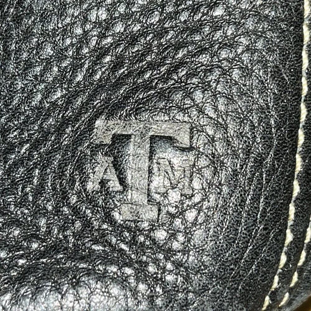 FOSSIL Texas A&M Over Shoulder Dark Brown Leather HandBag Purse Gig’em Whoop! - Picture 3 of 15